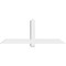 Ekena Millwork Eugene Architectural Grade PVC Gable Bracket, 60"W x 22 1/2"H x 4"D x 4"F, 9/12 Pitch GBP060X23X0404EUG00 - alternate 3